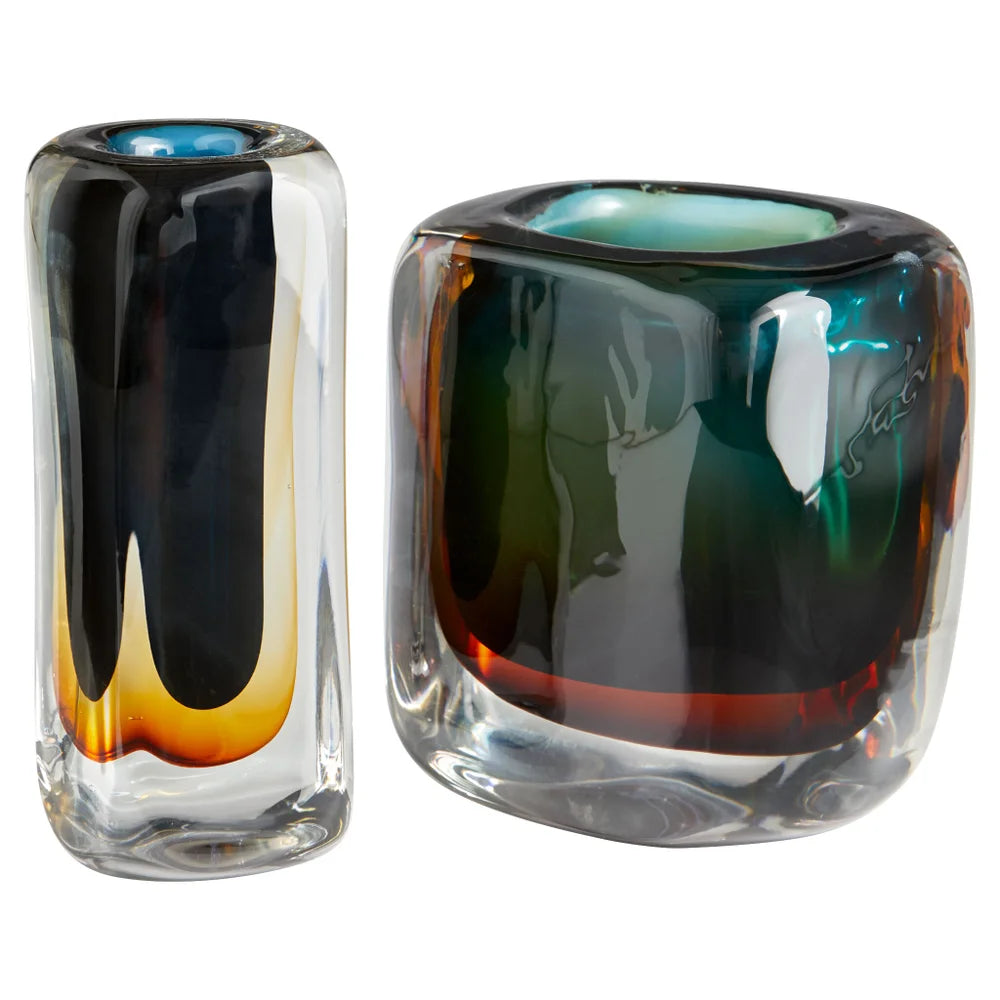 Multi Colored Celosia Vase - Bombay Mercantile