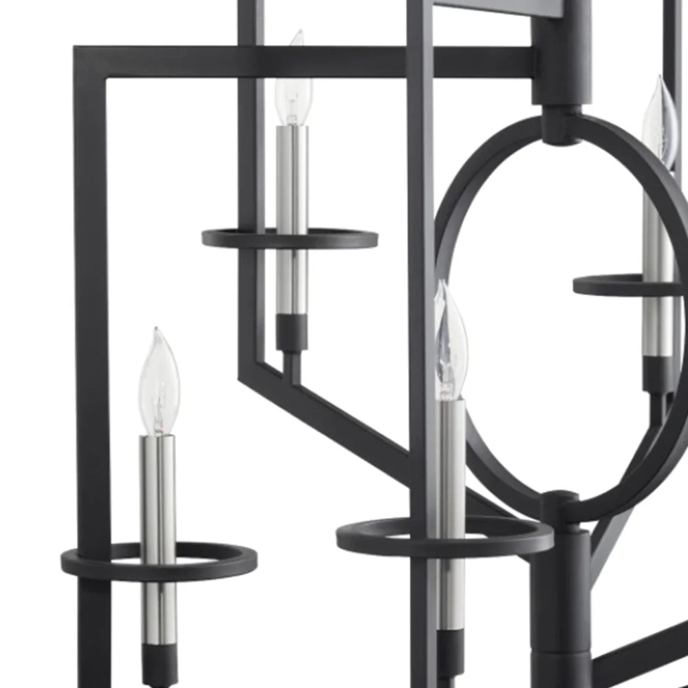 Noir Oxalis Chandelier - Bombay Mercantile