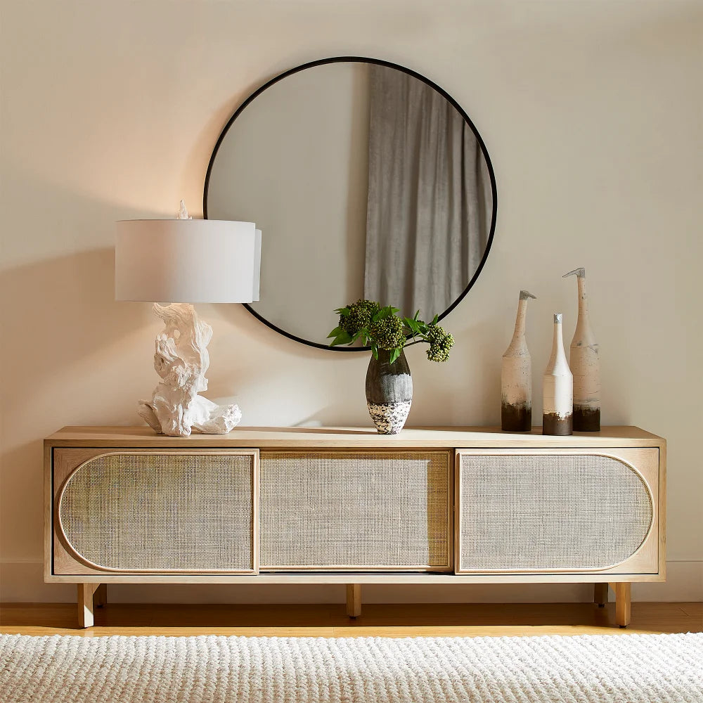 White Driftwood Table Lamp - Bombay Mercantile