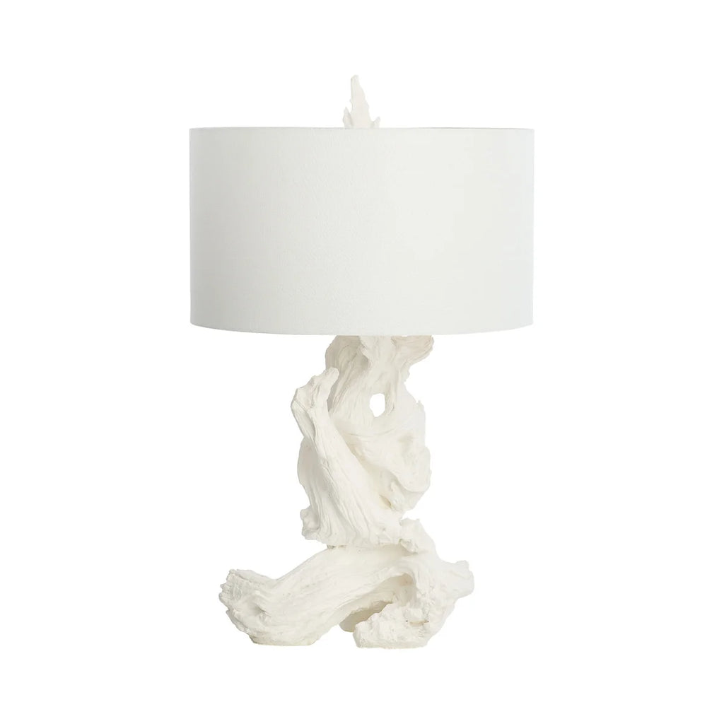 White Driftwood Table Lamp - Bombay Mercantile