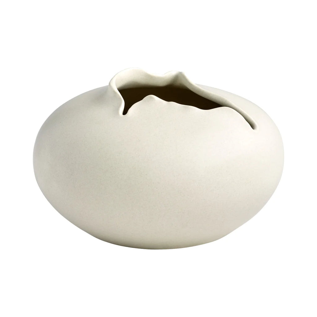 White Tambora Vase - Bombay Mercantile