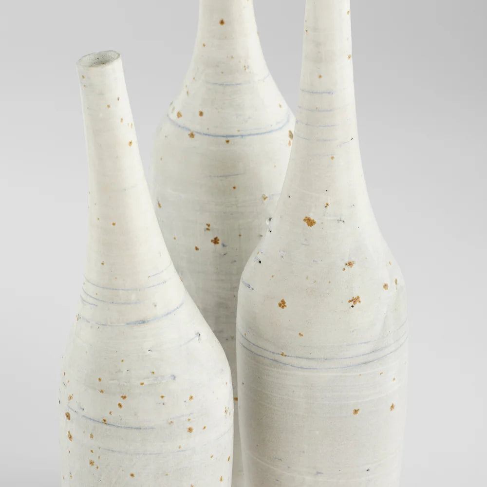 White Gannet Vase - Bombay Mercantile