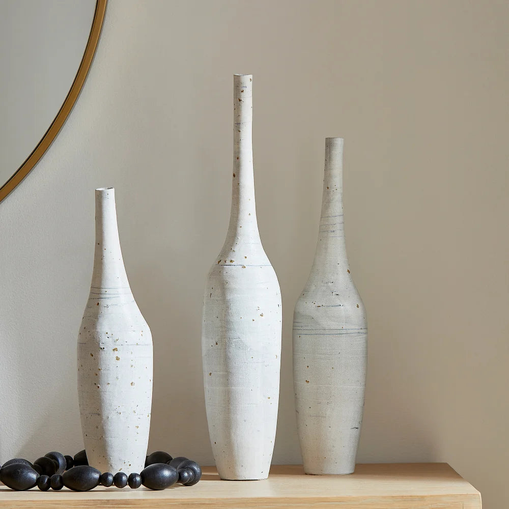 White Gannet Vase - Bombay Mercantile