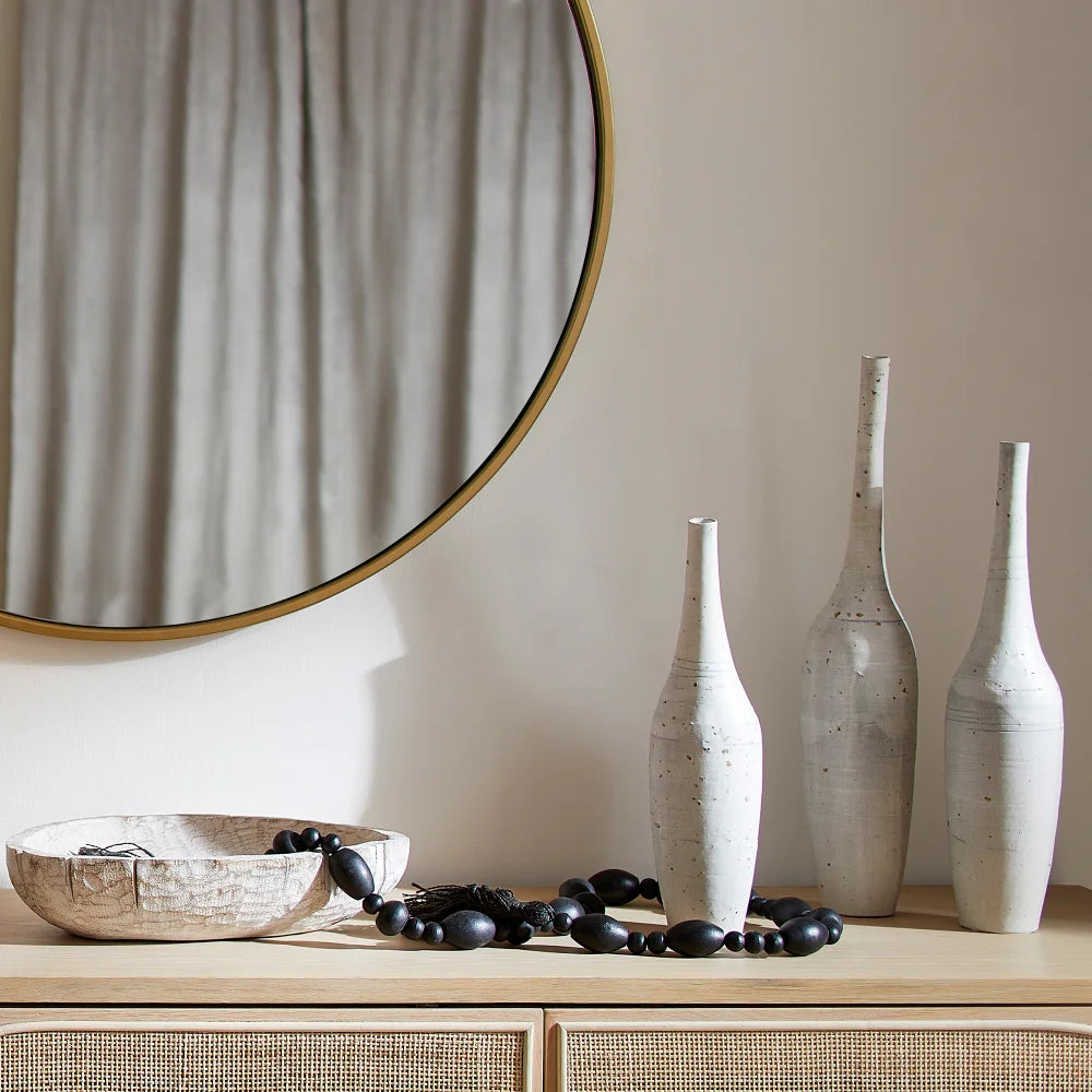 White Gannet Vase - Bombay Mercantile