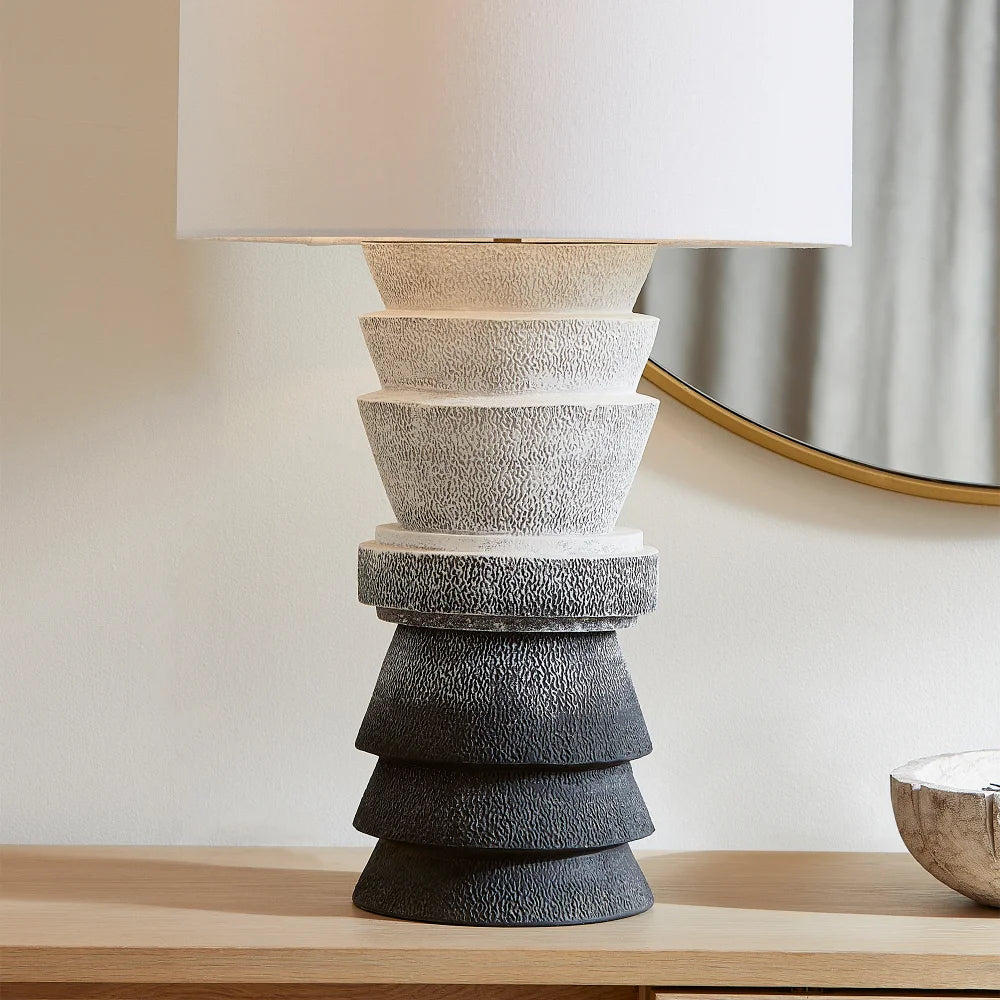 Grey Rhodes Table Lamp - Bombay Mercantile