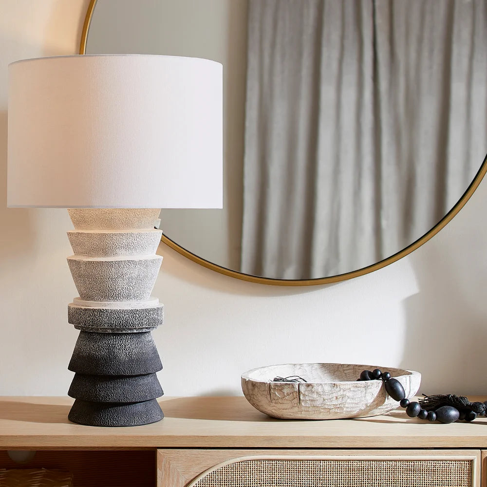 Grey Rhodes Table Lamp - Bombay Mercantile