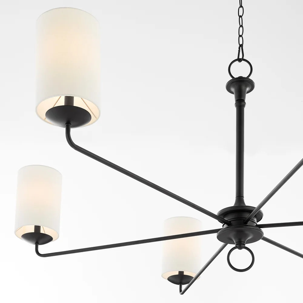 Black Ginevra Chandelier - Bombay Mercantile