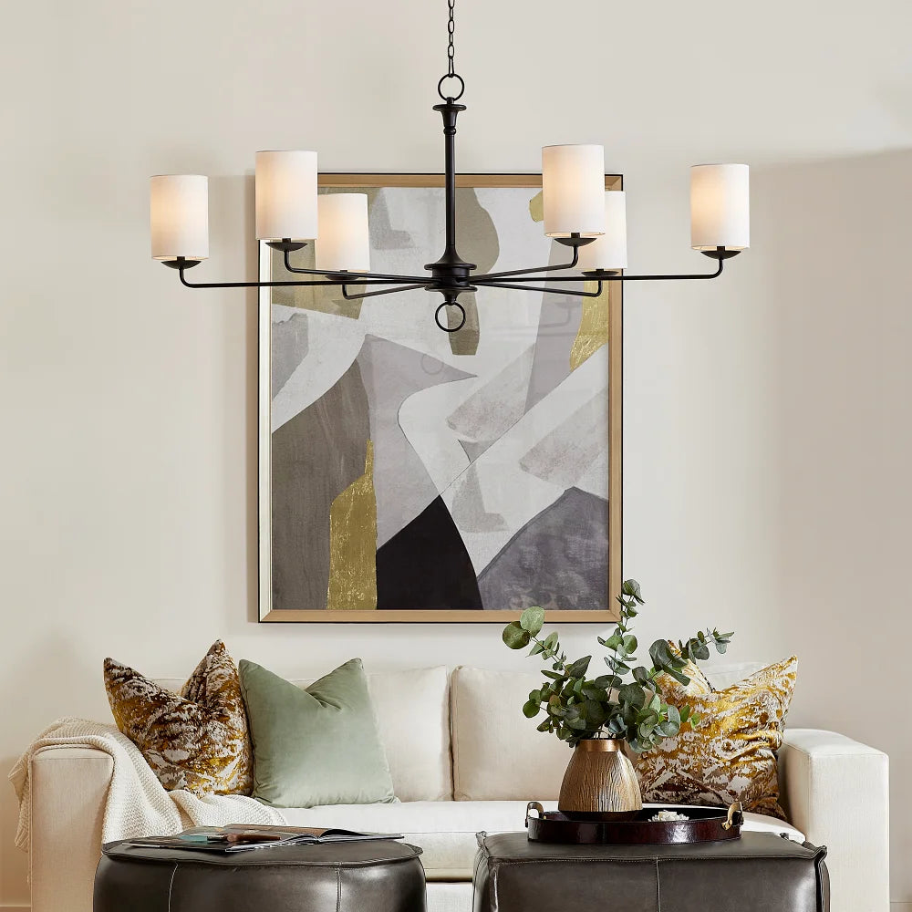 Black Ginevra Chandelier - Bombay Mercantile