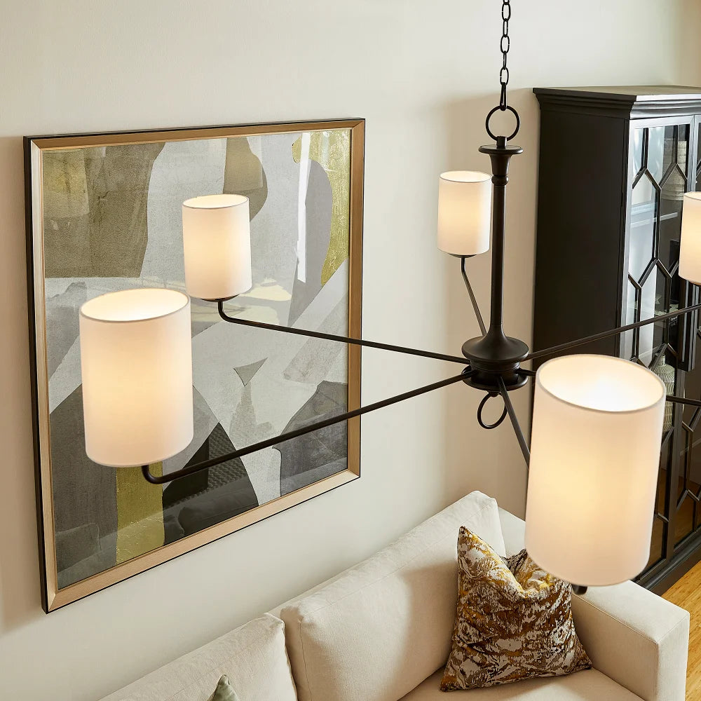 Black Ginevra Chandelier - Bombay Mercantile