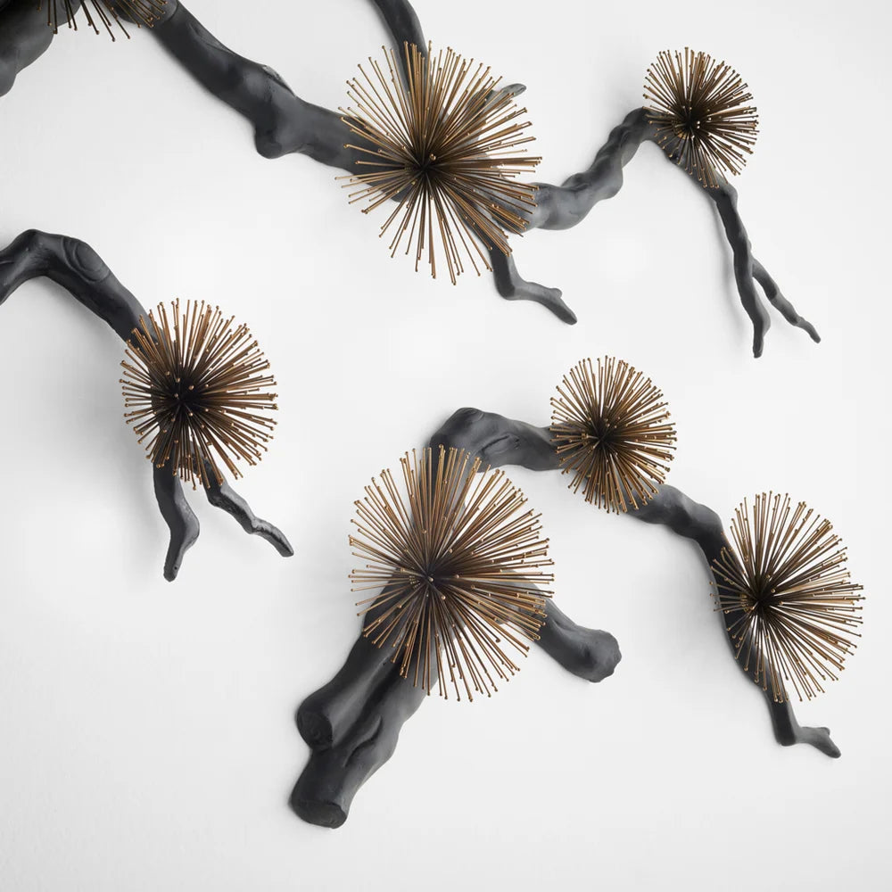Black Ichiyo Wall Decor - Bombay Mercantile