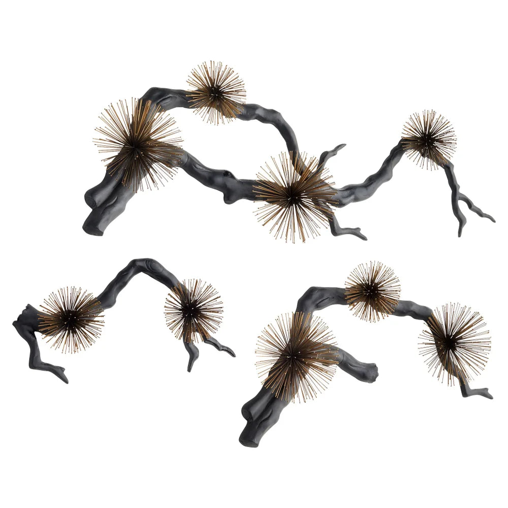 Black Ichiyo Wall Decor - Bombay Mercantile