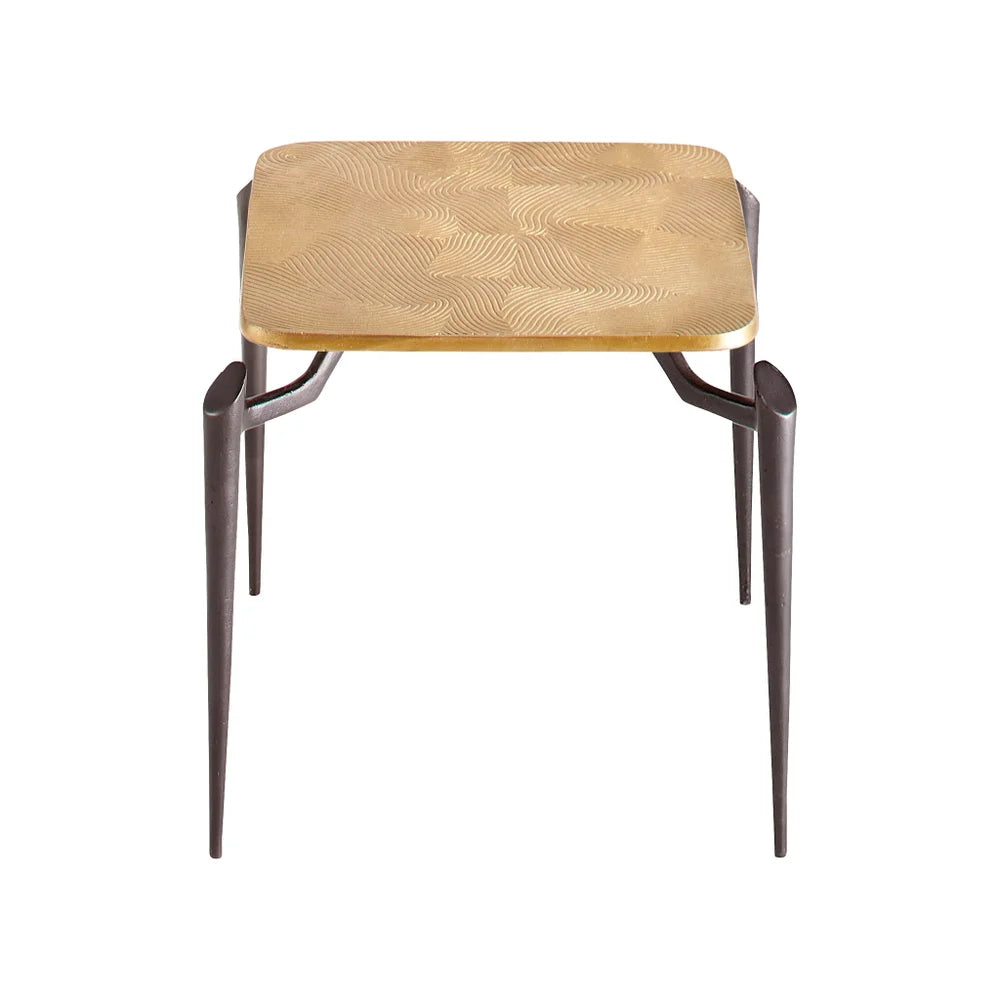 Black & Gold Tarsal Side Table - Bombay Mercantile