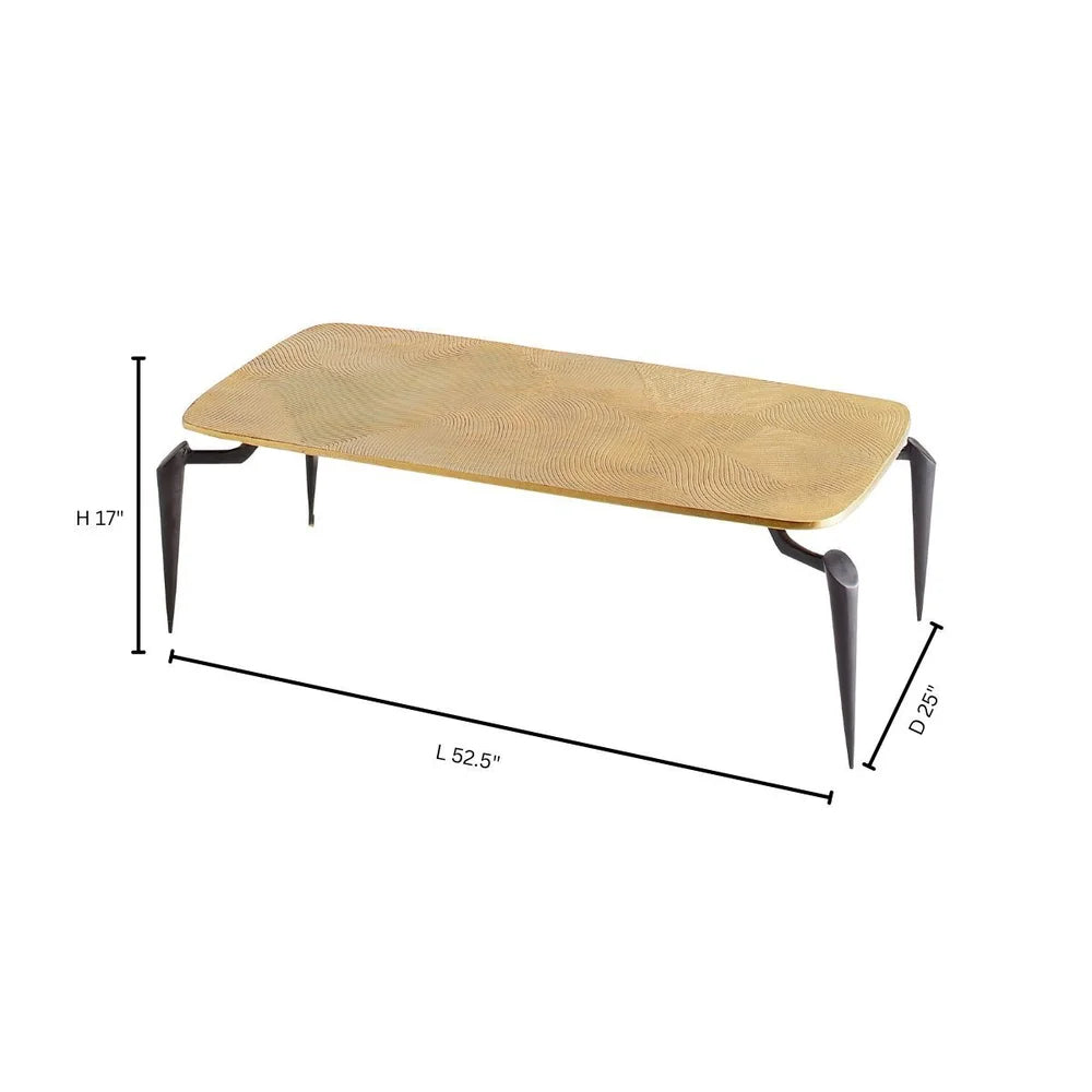 Black & Gold Tarsal Coffee Table - Bombay Mercantile