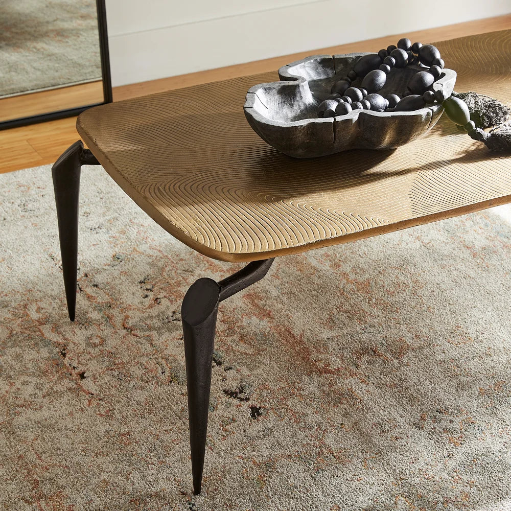 Black & Gold Tarsal Coffee Table - Bombay Mercantile