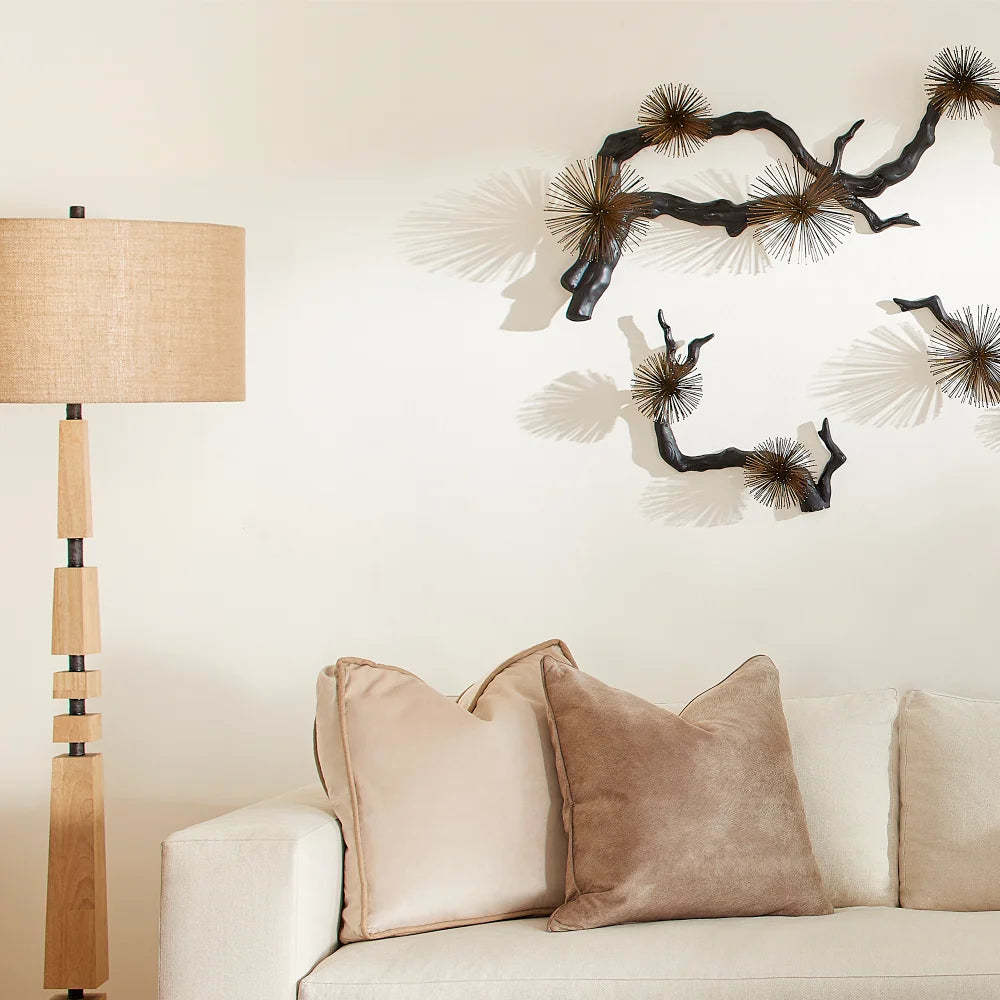 Tan Adonis Floor Lamp - Bombay Mercantile