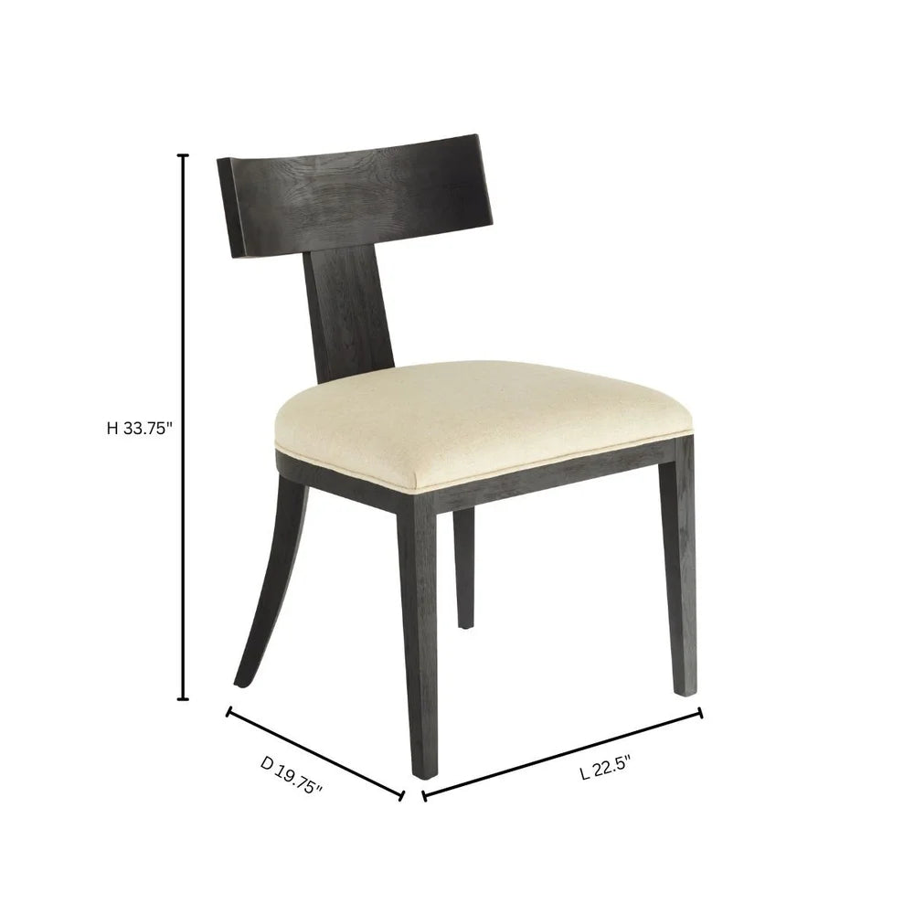 Black Sedia Dining Chair - Bombay Mercantile