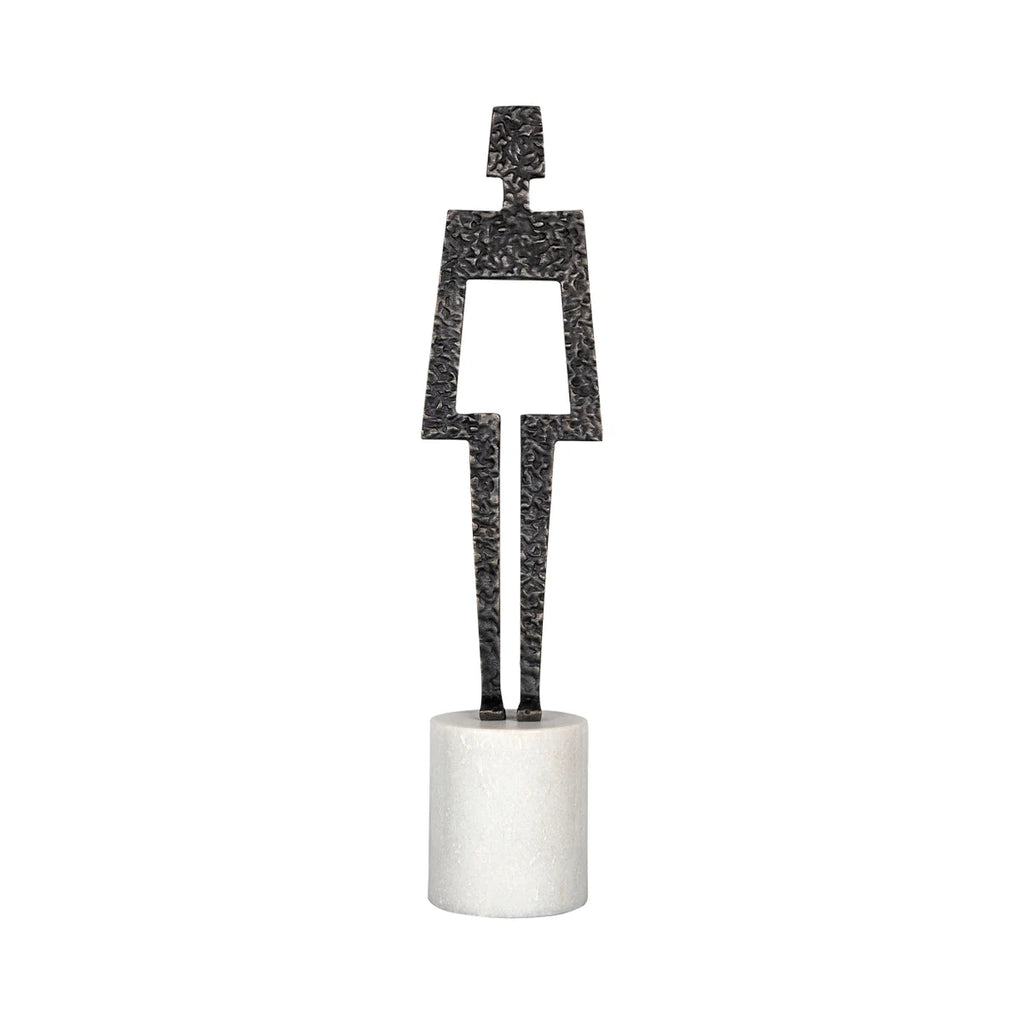 White & Black Beatrice Sculpture - Bombay Mercantile