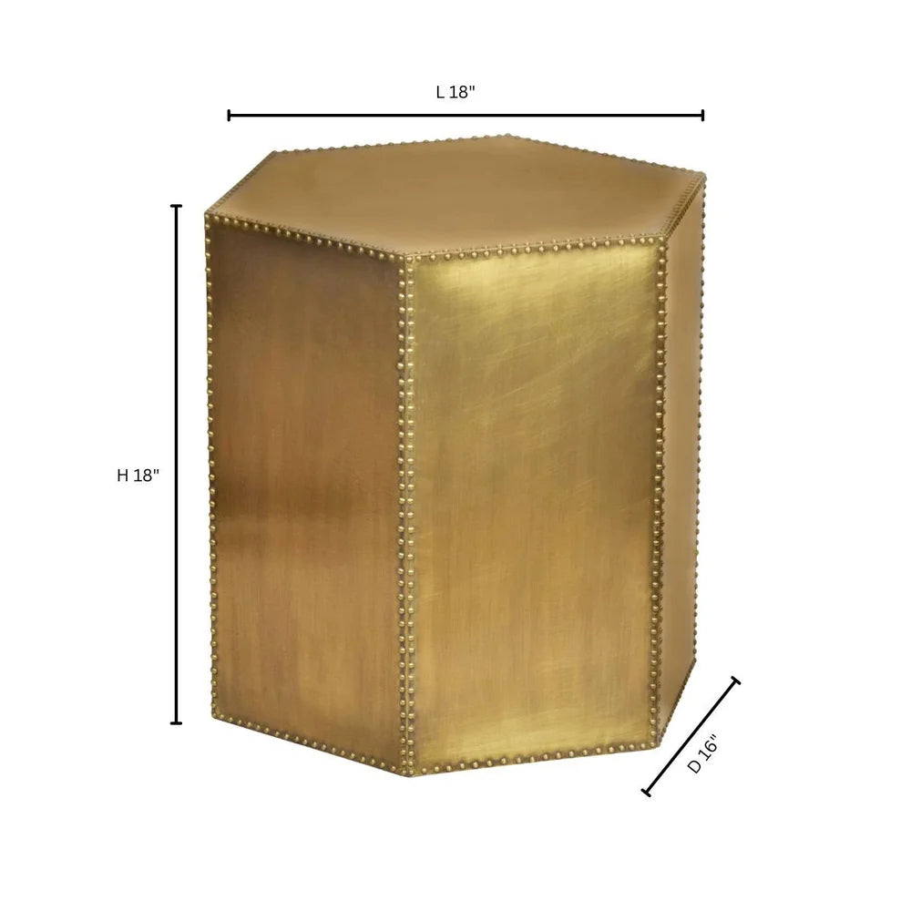 Korio Bunching Table,  Brass - Bombay Mercantile