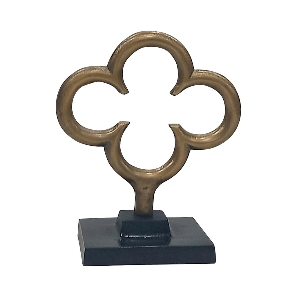 Folium Sculpture, Gold - Bombay Mercantile