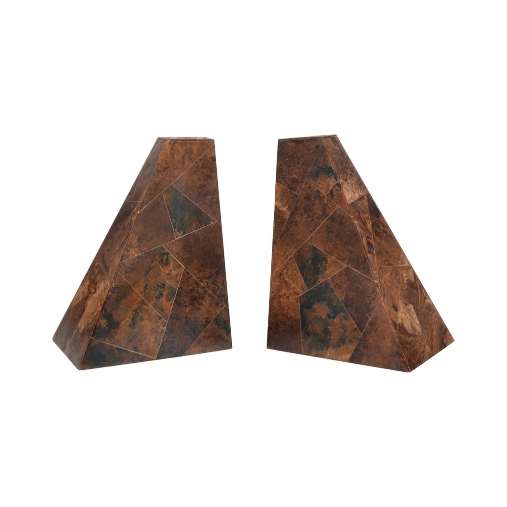 Taurus Bookends, Brown - Bombay Mercantile