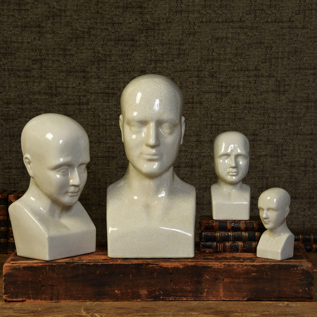 Small White Pherenology Head - Bombay Mercantile