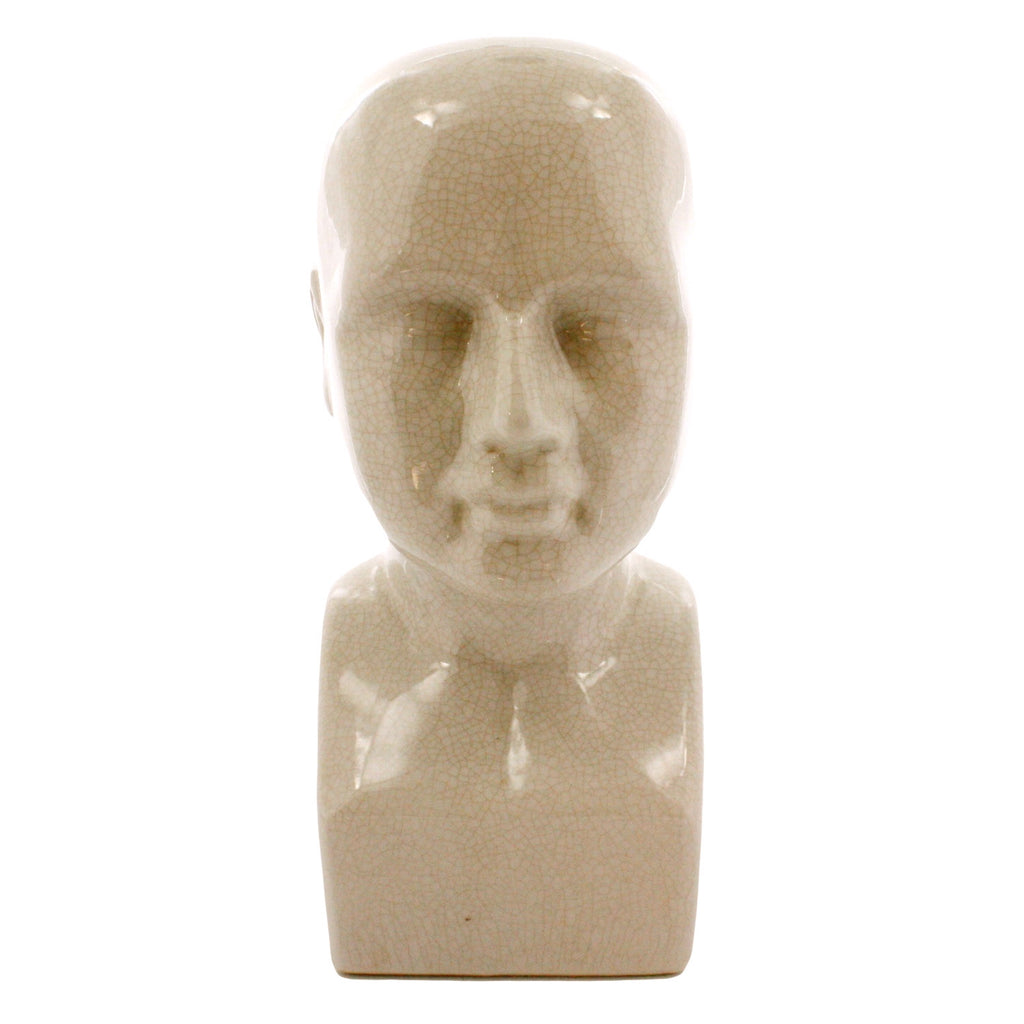 White Phrenology Head Ceramic - Bombay Mercantile