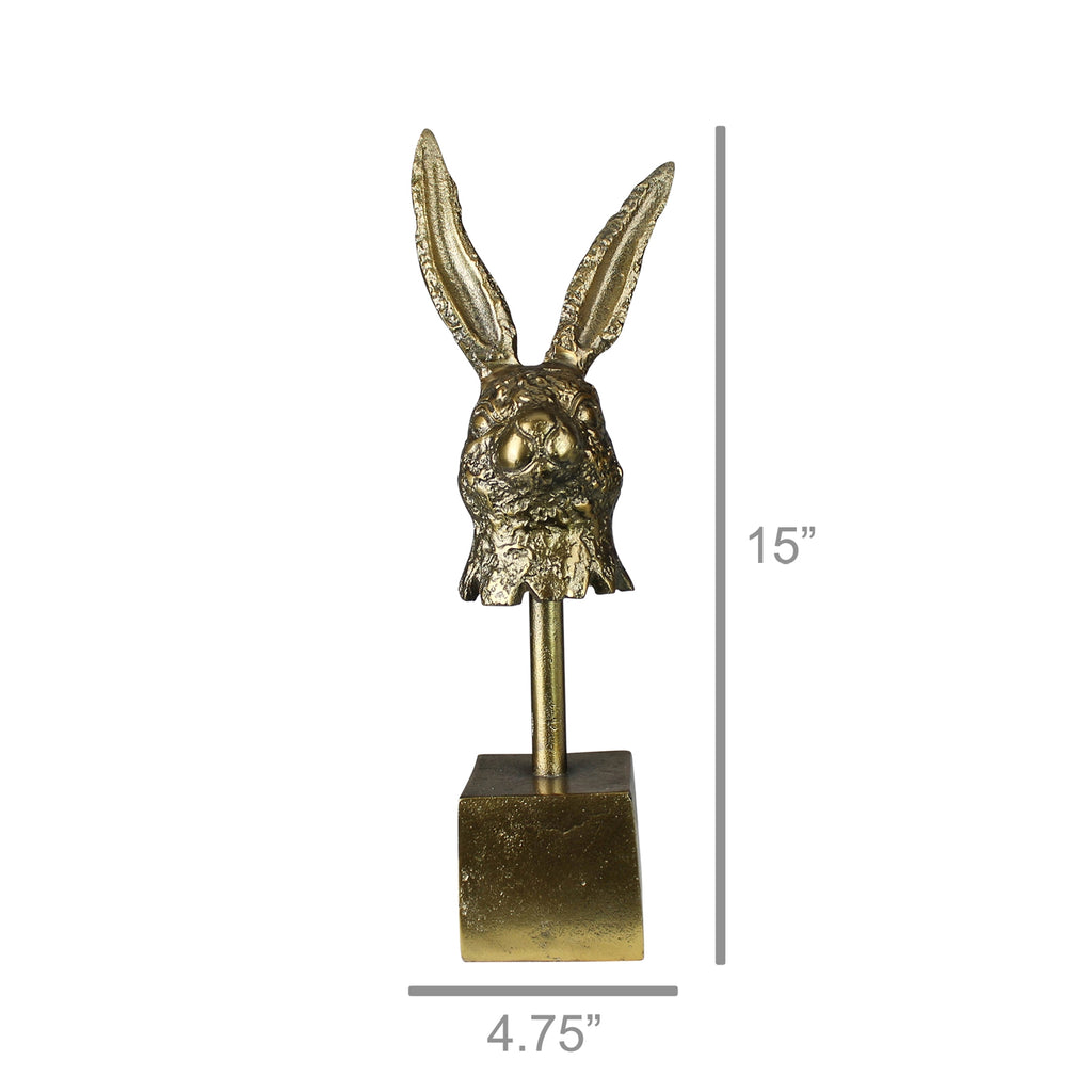Brass Hare head - Bombay Mercantile