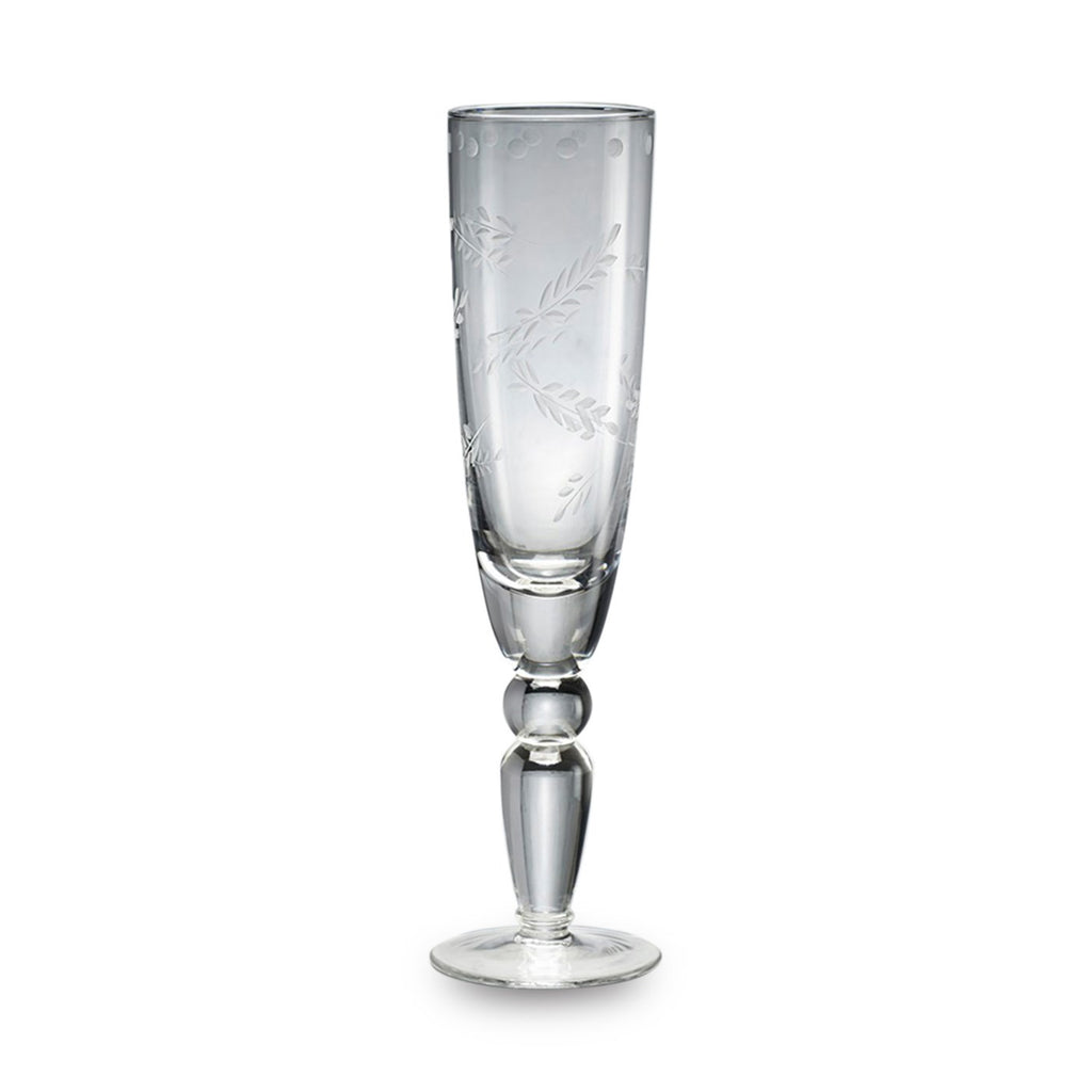 Jardin Champagne Flute (Clear) - The Nifty Decor