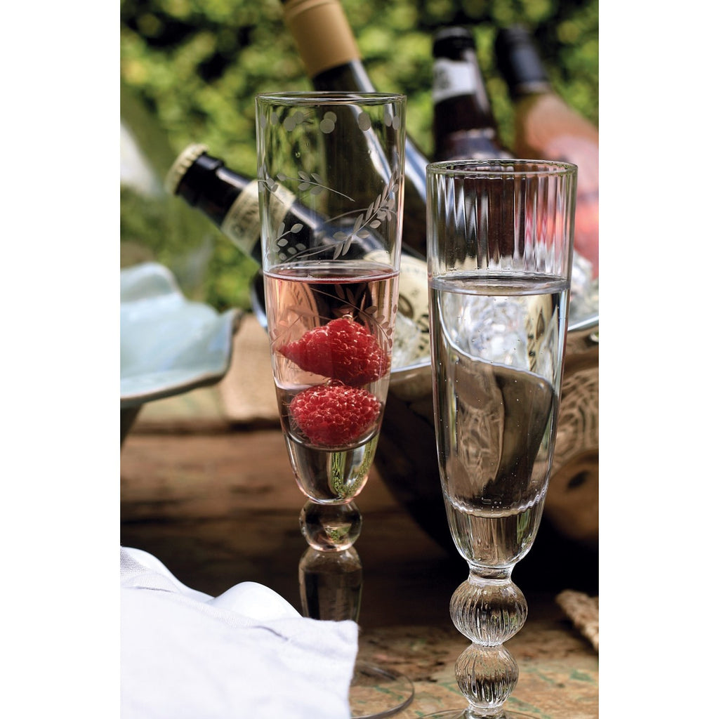 Jardin Champagne Flute (Clear) - The Nifty Decor