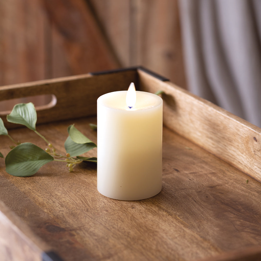 Infinite Wick Wax Pillar Candle - 3 x 4 - Bombay Mercantile