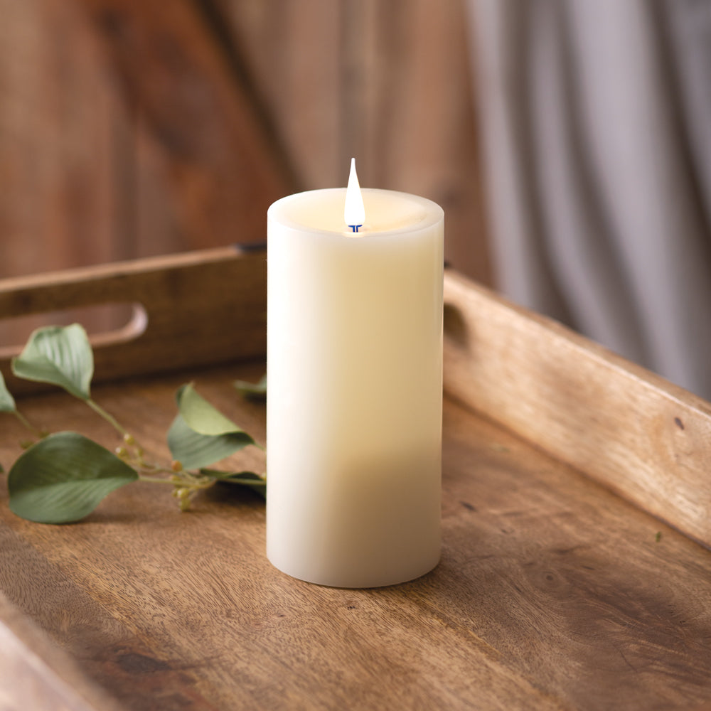 Infinite Wick Wax Pillar Candle - 3 x 6 - Bombay Mercantile