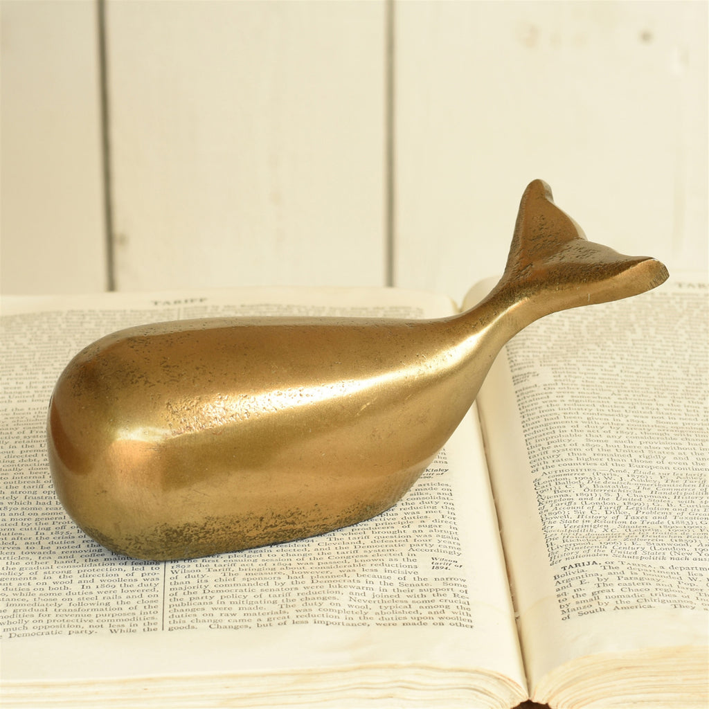 Melville Whale, Brass - Sm - Brass - The Nifty Decor