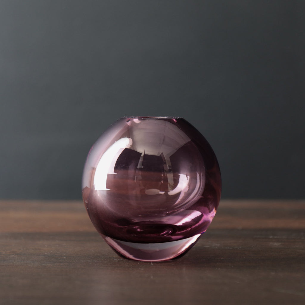 Amethyst Round Bud Vase - The Nifty Decor