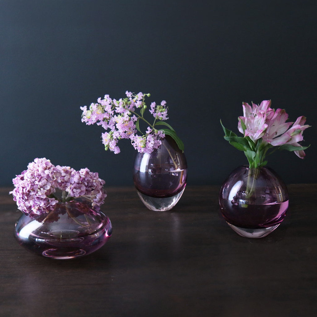 Short Amethyst Bud Vase - The Nifty Decor