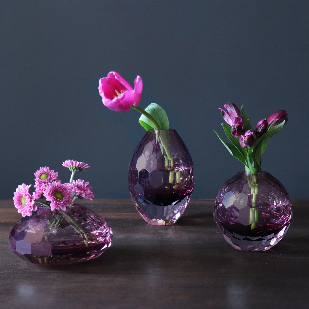 Faceted Teardrop Bud Vase - The Nifty Decor