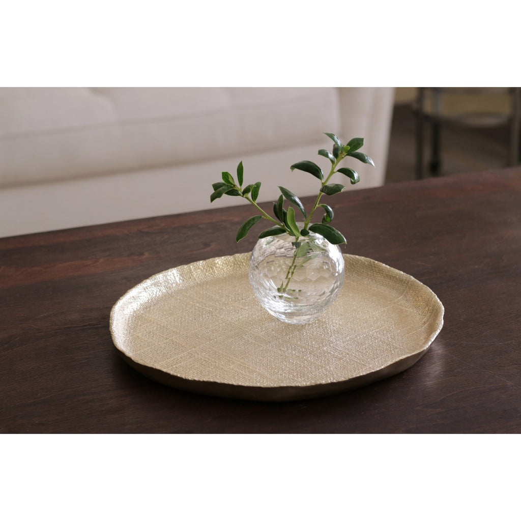 Faceted Round Bud Clear Vase - The Nifty Decor