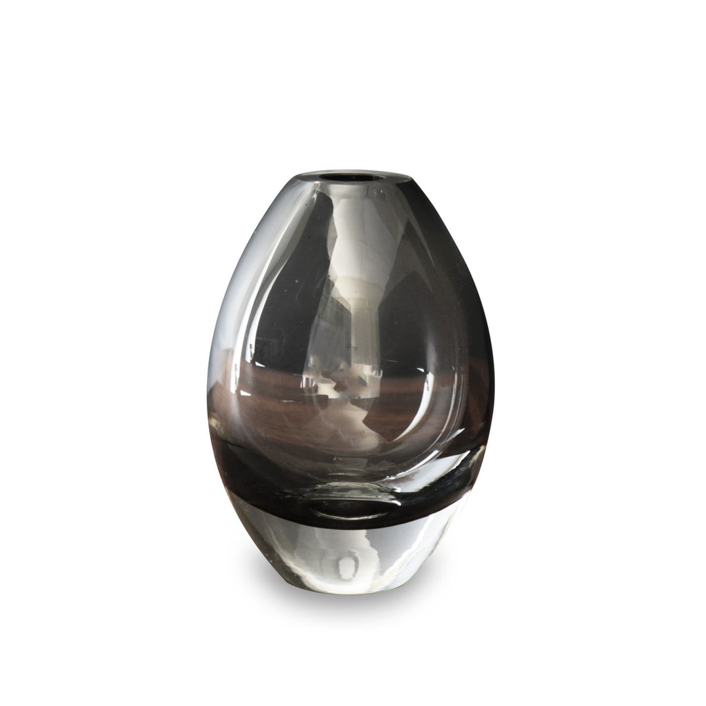 Smoke Grey Teardrop Vase - The Nifty Decor