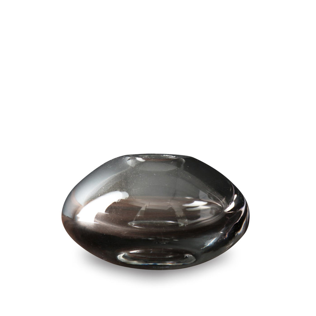 Smoke Grey Short Vase - The Nifty Decor