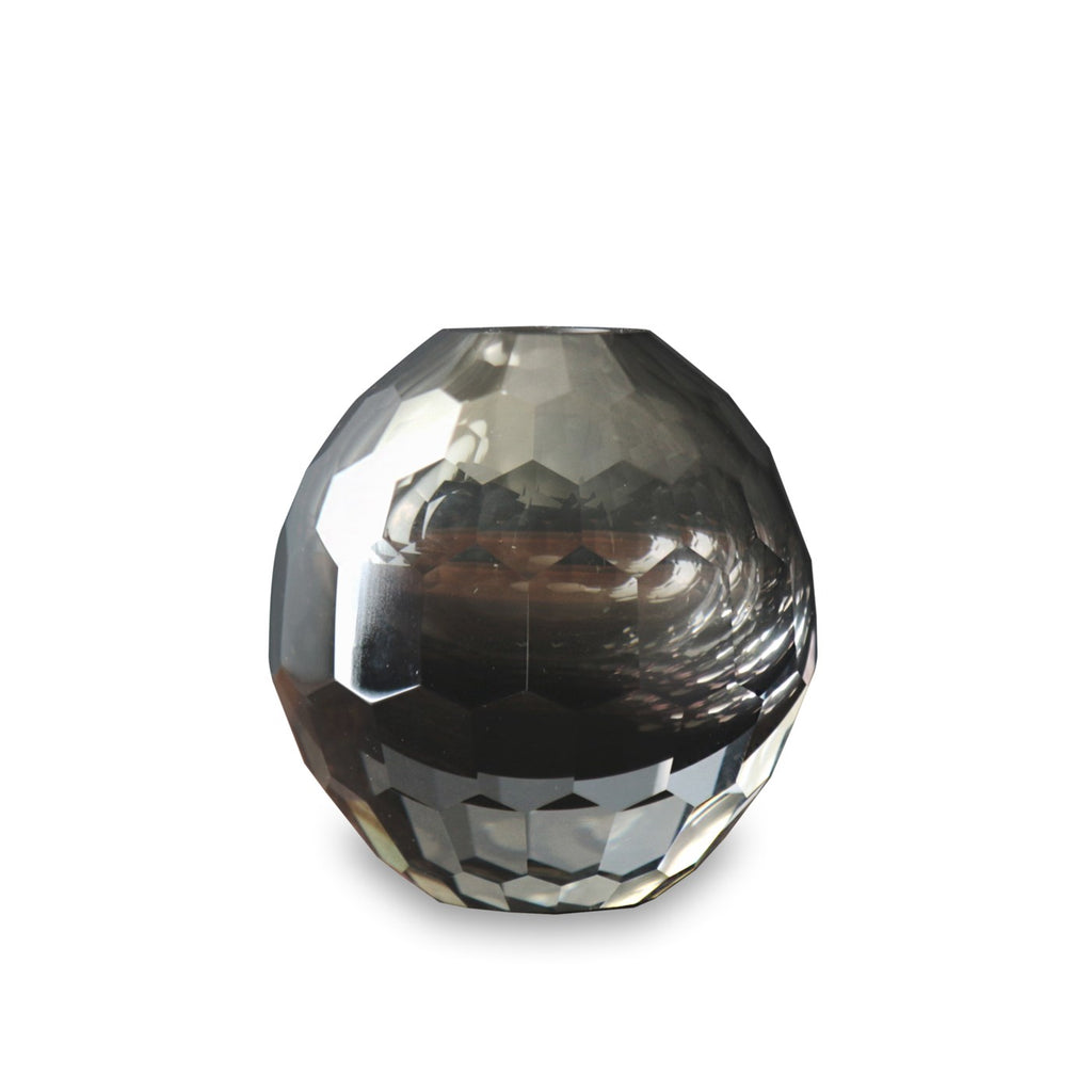 Smoke Grey Round Bud Vase - The Nifty Decor