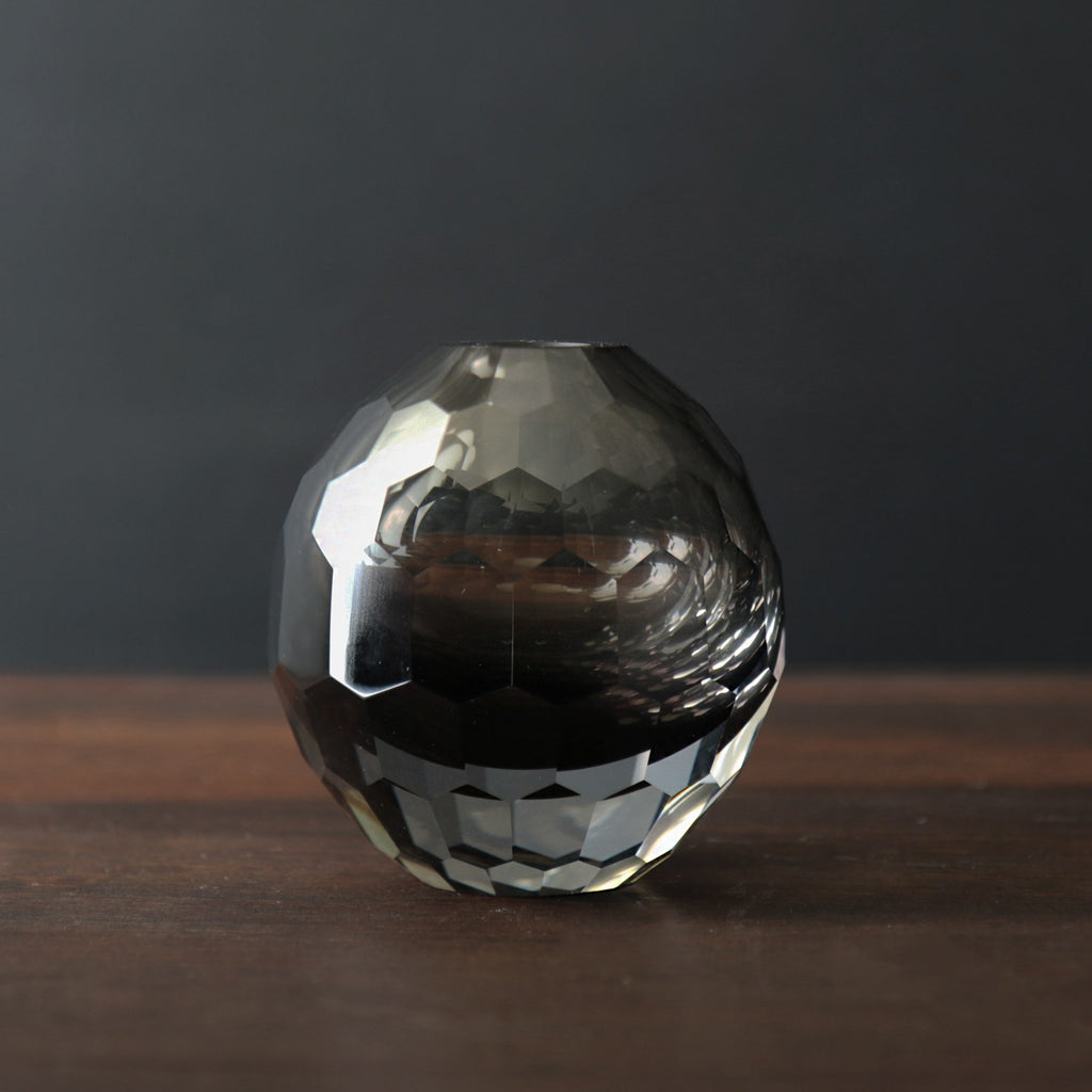 Smoke Grey Round Bud Vase - The Nifty Decor