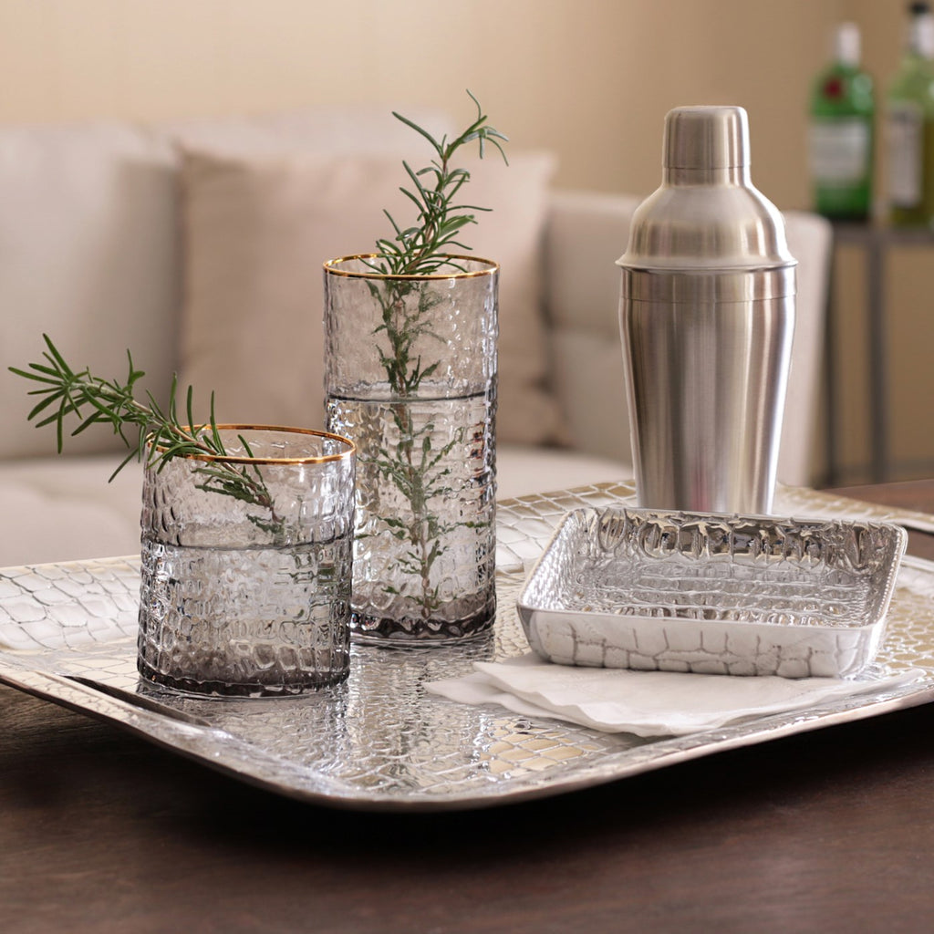 Smoke Grey Croc Highball - The Nifty Decor