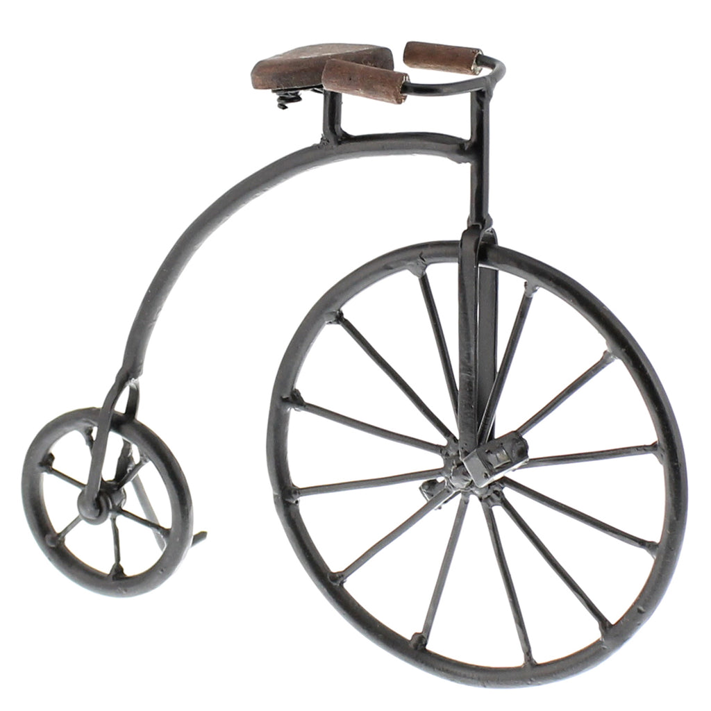 Iron and Wood High Wheeler Bicycle - The Nifty Decor