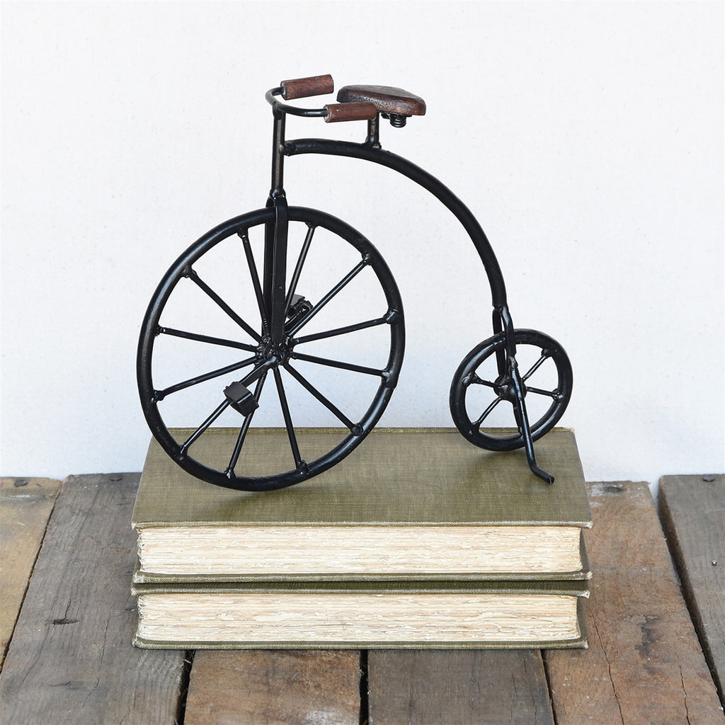 Iron and Wood High Wheeler Bicycle - The Nifty Decor