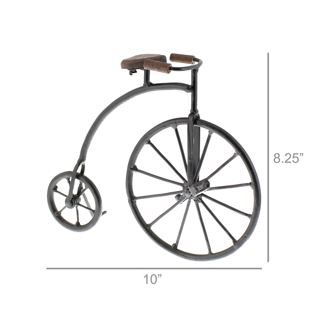 Iron and Wood High Wheeler Bicycle - The Nifty Decor