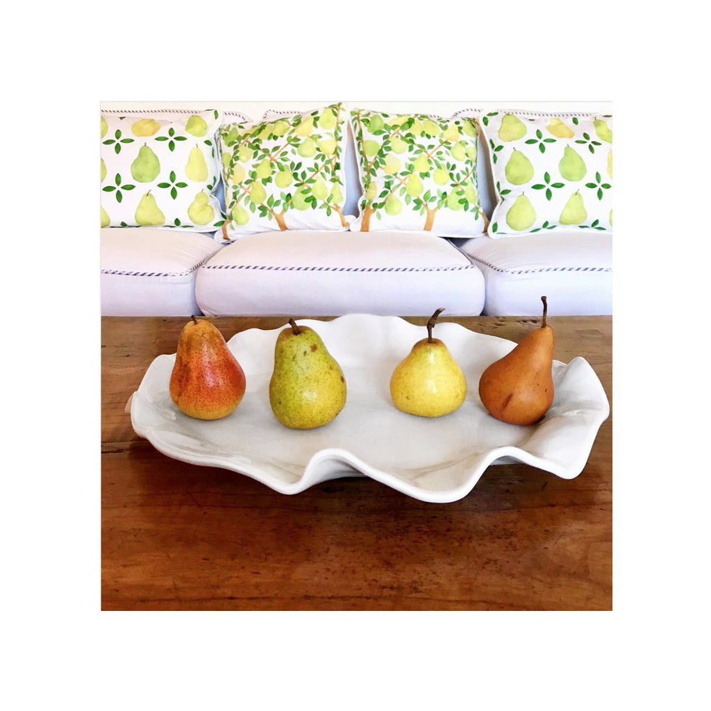 Havana Oval Platter (White) - The Nifty Decor