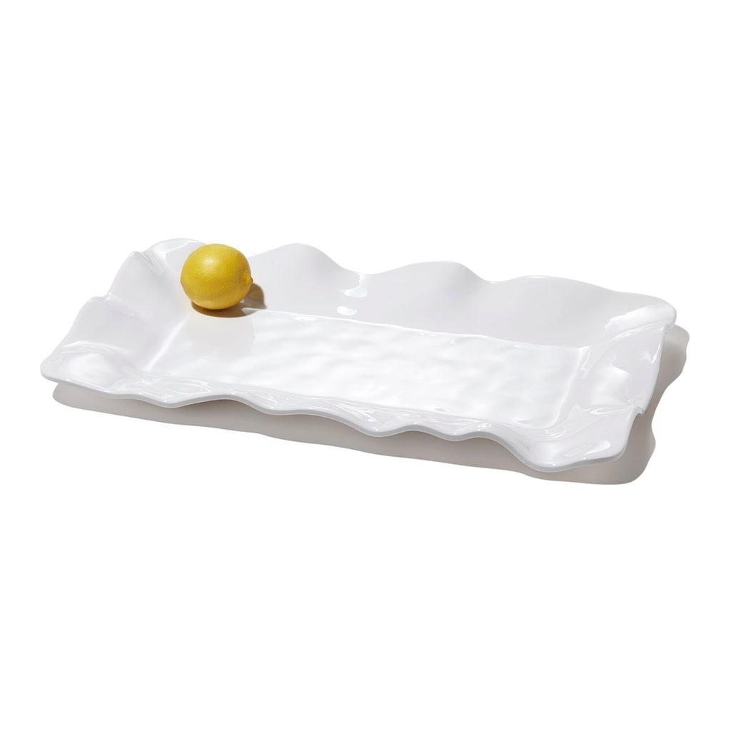 Havana Long Rectangular Tray (White) - The Nifty Decor