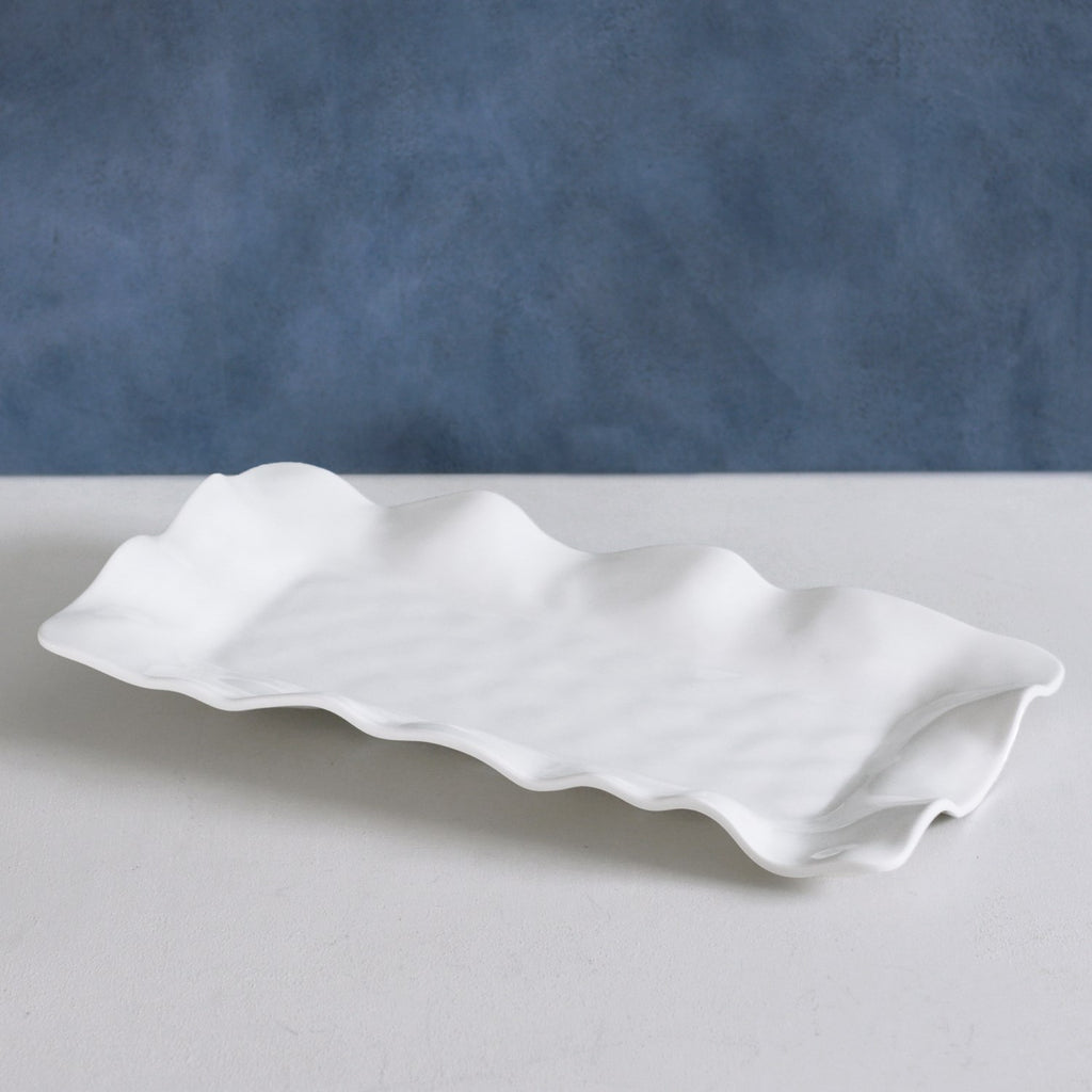 Havana Long Rectangular Tray (White) - The Nifty Decor
