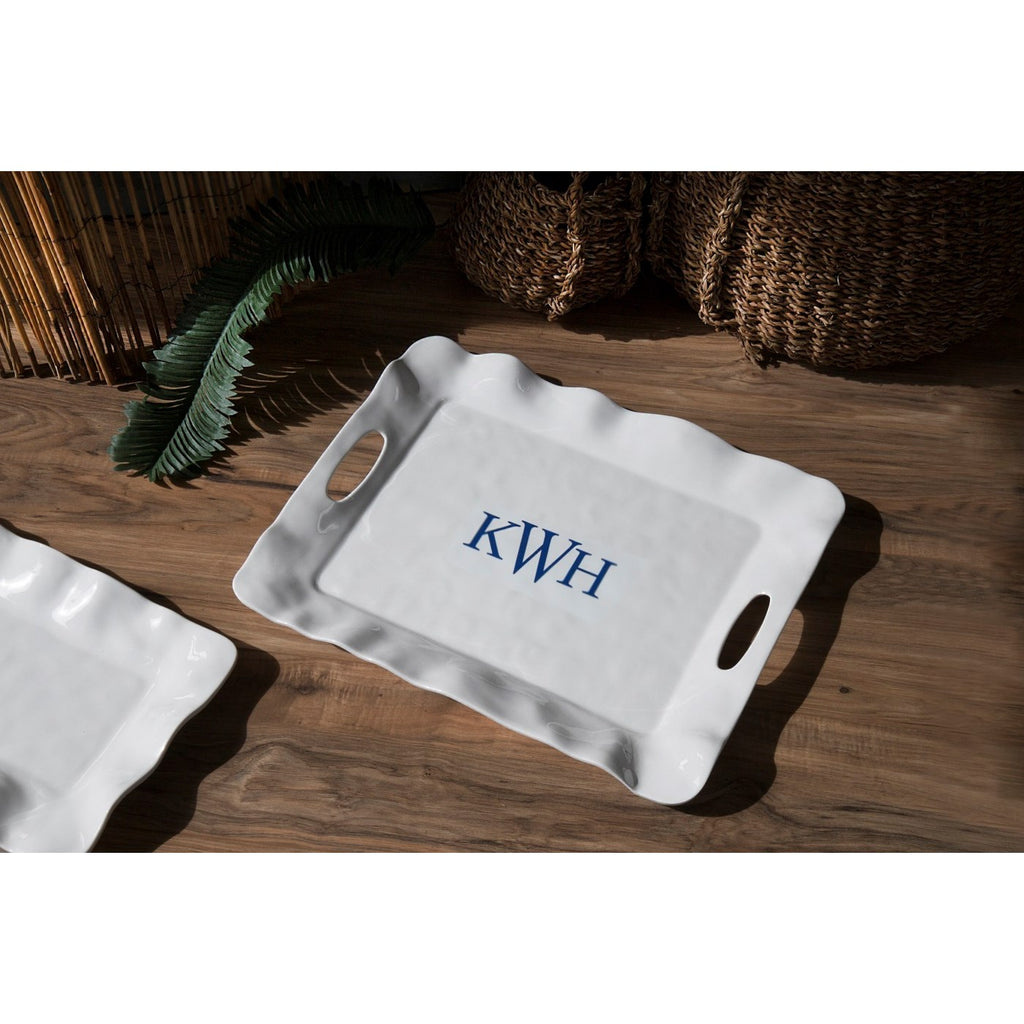 Havana Rectangular Tray (White) - The Nifty Decor