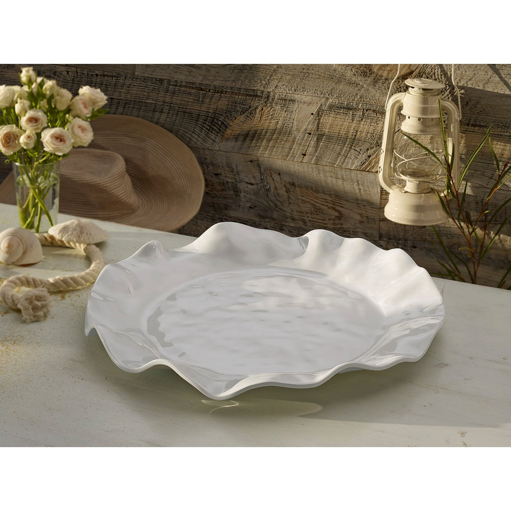 Havana Round Platter (White) - The Nifty Decor