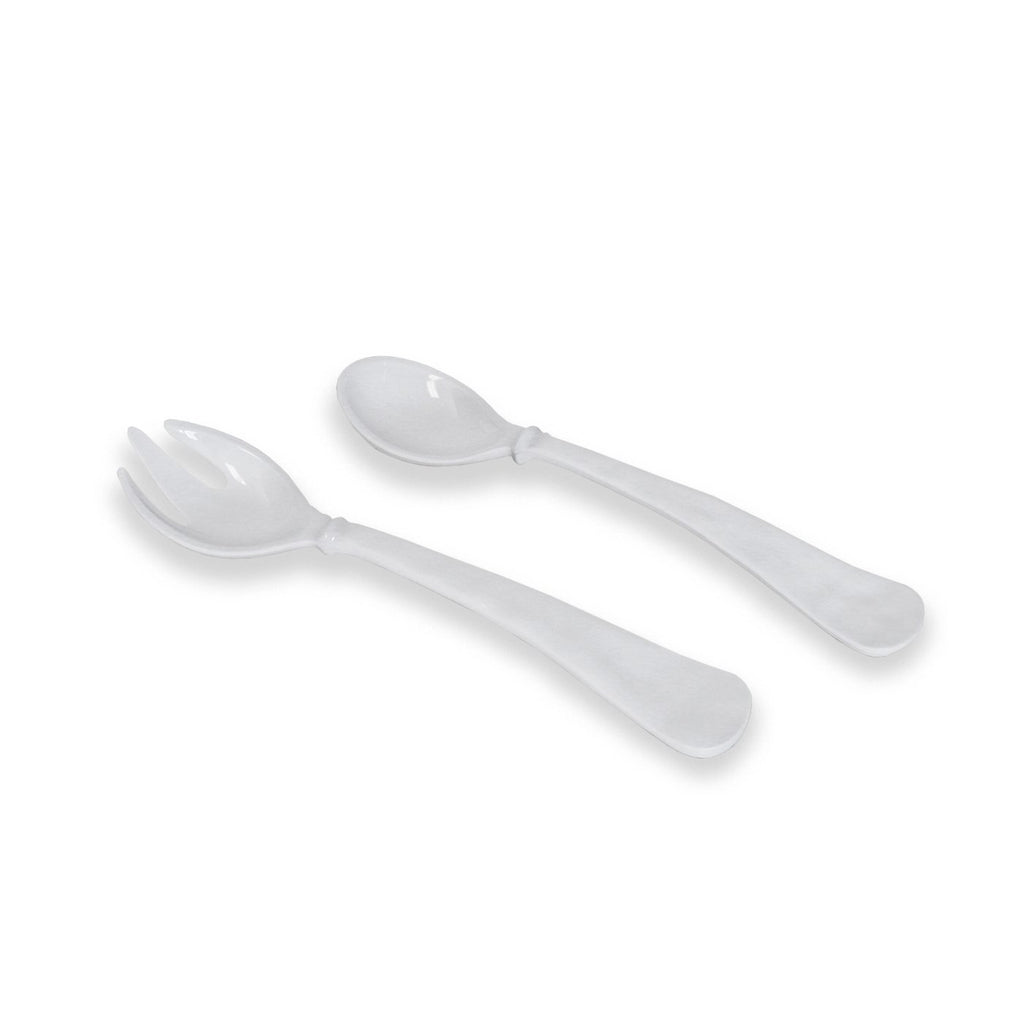 Havana Large Salad Servers (White) - The Nifty Decor